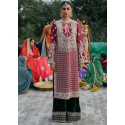 Bright Maroon Marsh Sharara
