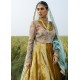Satin Sheen Gold Marsh Gown