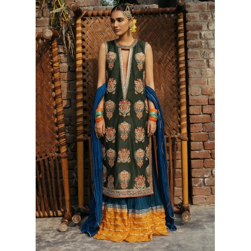 Black Blue Orange Marsh Sharara