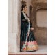 Black Marsh Zigzag Embroidered Lehenga Black Marsh Zigzag Embroidered Lehenga