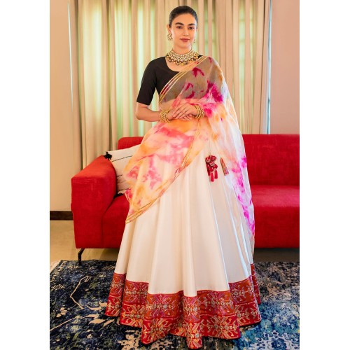 Black and White Marsh Lehenga Choli