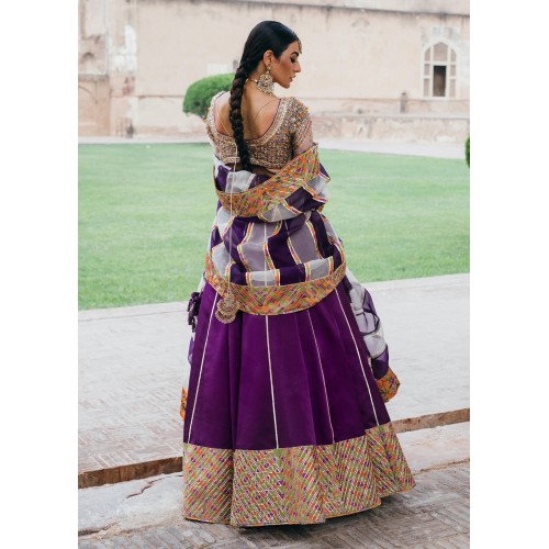Dark Purple Marsh Lehenga Choli