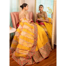 Selective Yellow Marsh Lehenga Choli for Mehndi Mayun