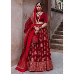 Carmine Marsh Lehenga Choli