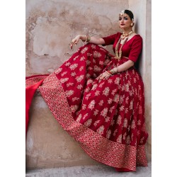 Carmine Marsh Lehenga Choli