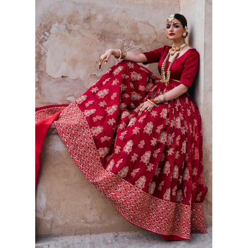 Carmine Marsh Lehenga Choli