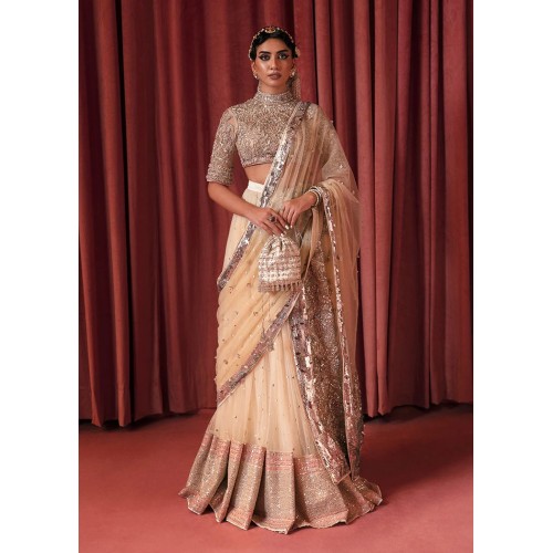 Light Apricot Marsh Lehenga Choli