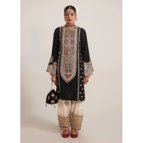 Black and White Marsh Party Wear