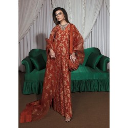 Burnt Orange Marsh Party Wear