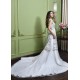 Splashed White Snowflake Lehenga