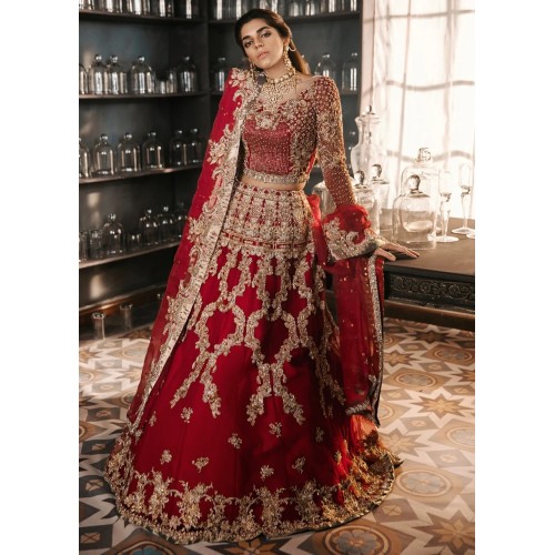 Firebrick Snowflake Lehenga Choli Firebrick Snowflake Lehenga Choli
