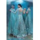 Crayola Sky Blue Snowflake Lehenga