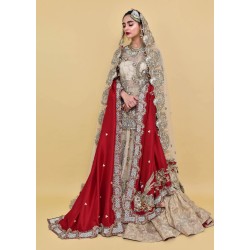 Parchment Snowflake Lehenga