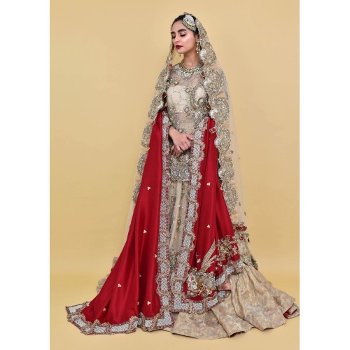 Parchment Snowflake Lehenga