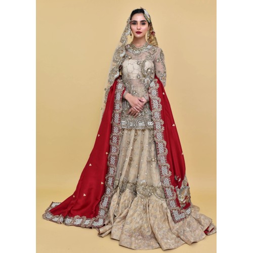 Parchment Snowflake Lehenga