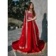 Amaranth Red Snowflake Lehenga Choli