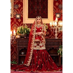 Cornell Red Snowflake Gharara