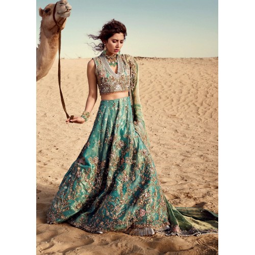 Aqua Mist Snowflake Lehenga Choli Aqua Mist Snowflake Lehenga Choli
