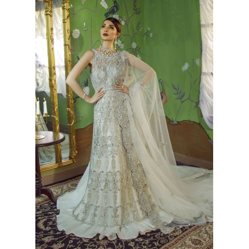 Snow Snowflake Mermaid Lehenga