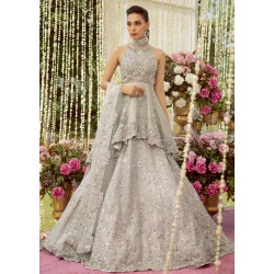 Alabaster Snowflake Asymmetric Peplum