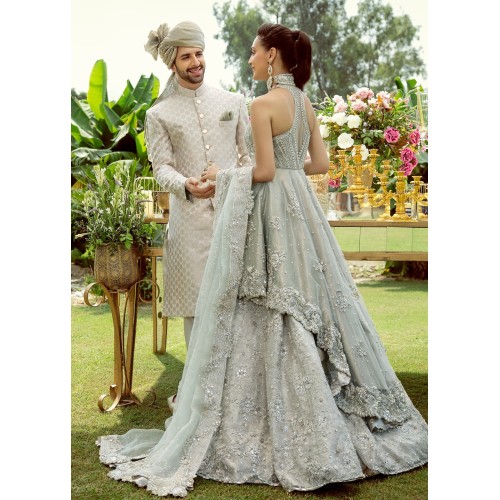 Alabaster Snowflake Asymmetric Peplum