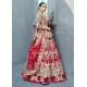 Crimson Glory Snowflake Lehenga Choli Crimson Glory Snowflake Lehenga Choli