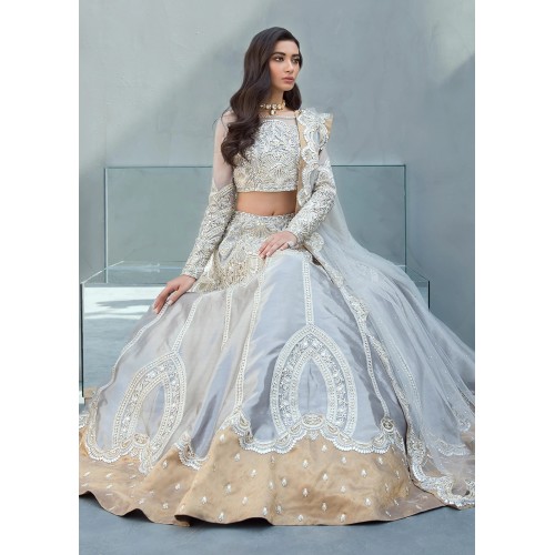 Pale Aqua Snowflake Lehenga Choli Pale Aqua Snowflake Lehenga Choli