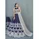Penn Blue Snowflake Lehenga Choli Penn Blue Snowflake Lehenga Choli