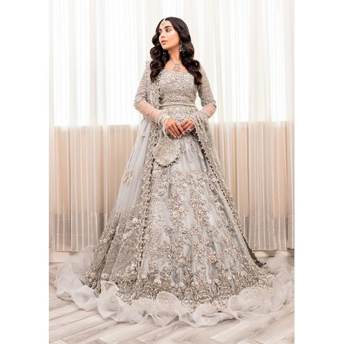 Gainsboro Snowflake Lehenga
