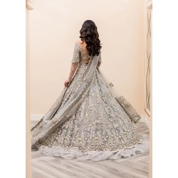 Gainsboro Snowflake Lehenga Gainsboro Snowflake Lehenga