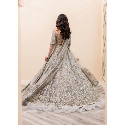 Gainsboro Snowflake Lehenga