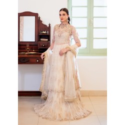 Isabelline Snowflake Lehenga