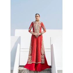 Candy Apple Red Snowflake Sharara