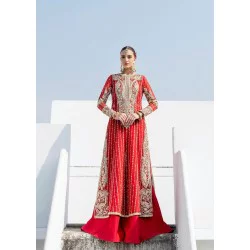 Candy Apple Red Snowflake Sharara