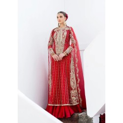 Candy Apple Red Snowflake Sharara