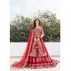 Imperial Red Snowflake Jacket and Lehenga Imperial Red Snowflake Jacket and Lehenga