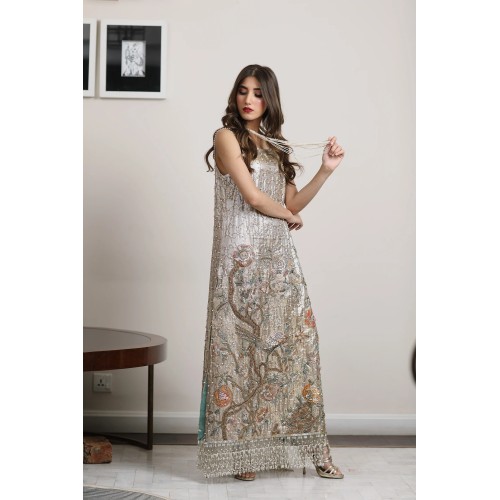 Platinum Snowflake Trousers Suit