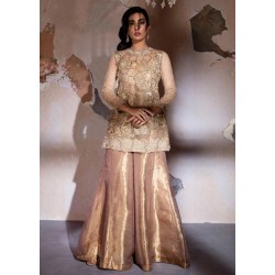 Antique white Snowflake Sharara