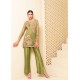 Olive Snowflake Party Wear