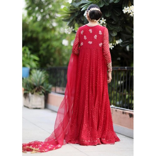Cardinal Red Snowflake Classic Pishwas