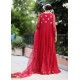 Cardinal Red Snowflake Classic Pishwas