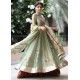 Olivine Snowflake Anarkali