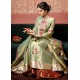 Olivine Snowflake Anarkali