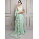 Light Magic Mint Snowflake Saree