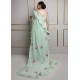 Light Magic Mint Snowflake Saree