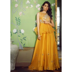 Selective Yellow Snowflake Peplum
