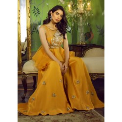 Selective Yellow Snowflake Peplum