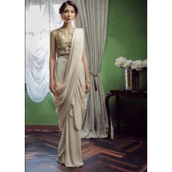 Seashell Snowflake Saree