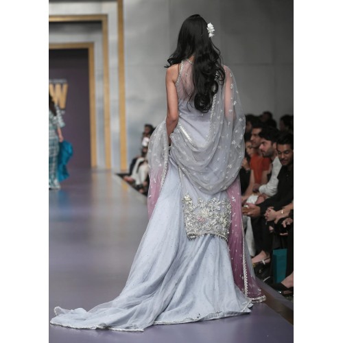 Ice Blue Snowflake Lehenga
