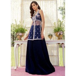 Grape Snowflake Jacket and Lehenga